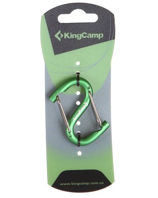 KingCamp Брелок унисекс 8018 S-SHAPE WIRE POLE зеленый