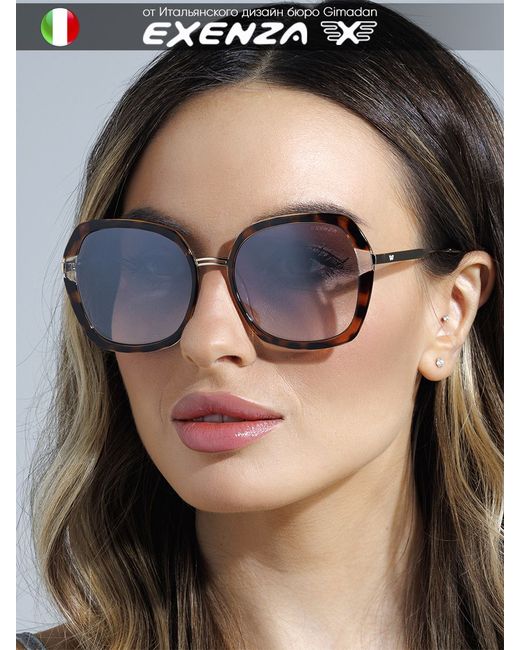 Exenza Солнцезащитные очки Adriana коричневые/прозрачные/золотистые