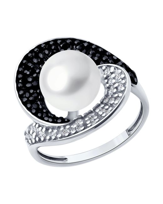 Diamant Кольцо из серебра р. 17 фианитшпинельжемчуг культивированный