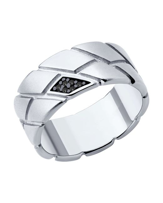 Diamant Кольцо из серебра р. 21 фианит