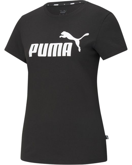 Puma Футболка Ess Logo Tee черная