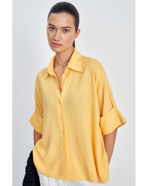 Finn Flare Рубашка женская желтая