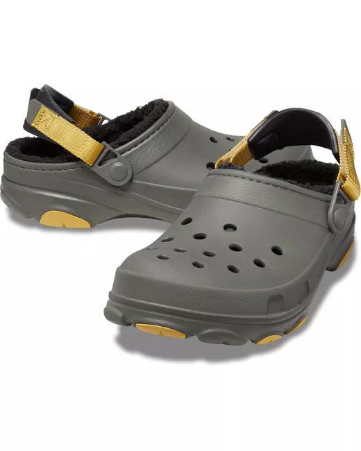 Crocs Шлепанцы унисекс All Terrain Lined Clog зеленые