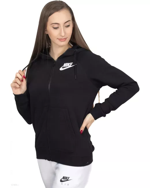 Nike Толстовка W Sportswear Rally Full-Zip Hoodie черная S