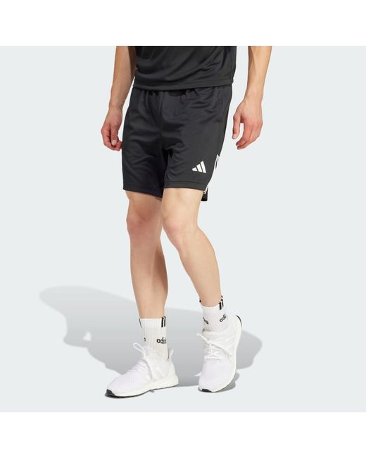Adidas Спортивные шорты унисекс Sereno Aeroready Cut 3-Stripes Shorts черные M