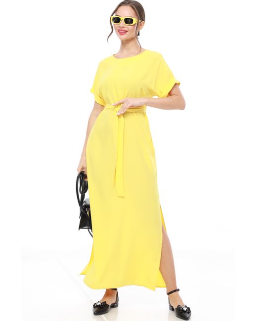 DSTrend Платье 0230 желтое 46 RU
