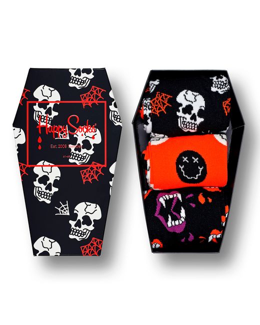 Happy Socks Носки Halloween 3-Pack Gift Box разноцветные 46