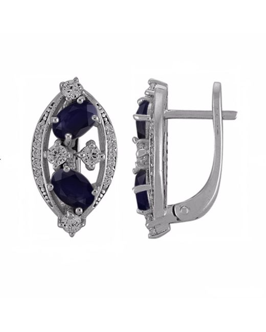 Balex Jewellery Серьги из серебра сапфир/фианит