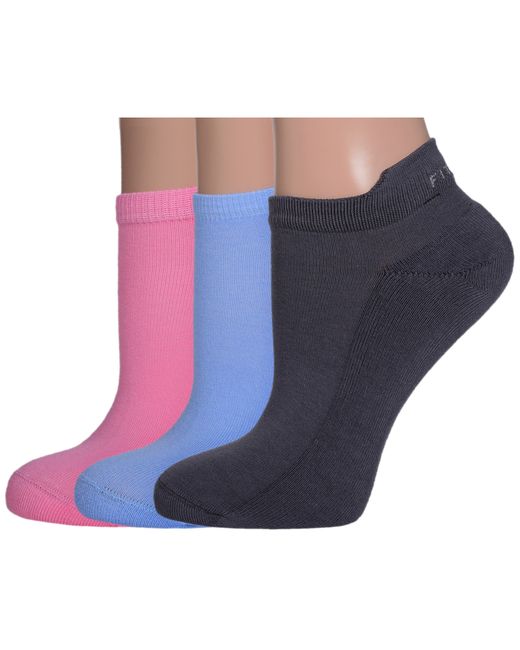 Lorenzline Комплект носков женских 3-С7М розовых голубых серых