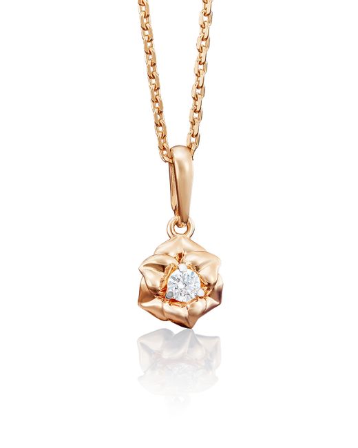 PLATINA Jewelry Кулон из красного золота 03-2672-00-101-1110-30 бриллиант