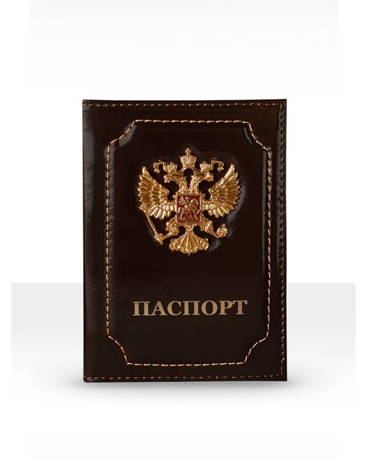 Bertano Кожаная обложка для паспорта унисекс Герб РФ
