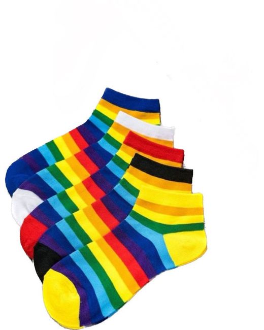 Amigobs Комплект носков женских полосатых разноцветных