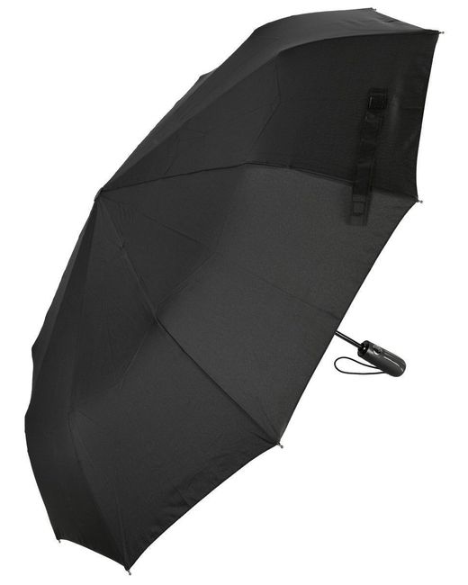 Popular umbrella Зонт складной автоматический черный-4