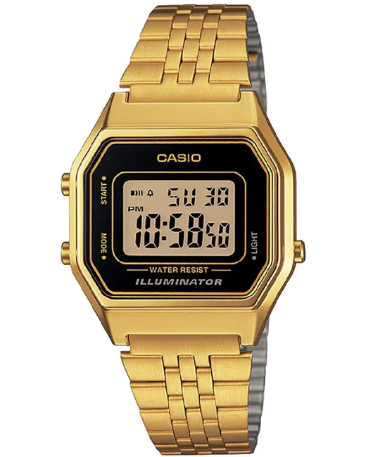 Casio Наручные часы унисекс LA680WGA-1D золотистые
