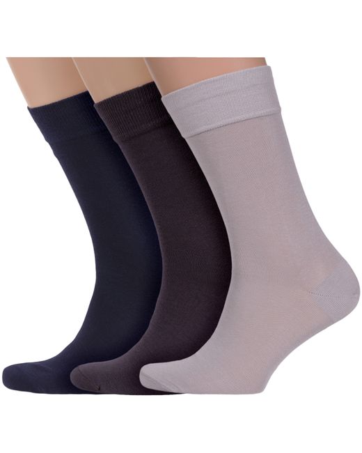 Lorenzline Комплект носков мужских 3-К1 разноцветных
