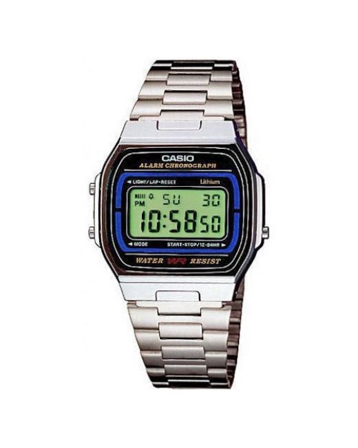 Casio Наручные часы A-164WA-1V серебристые