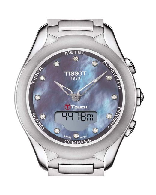 Tissot Наручные часы T-Touch Lady Solar серебристые