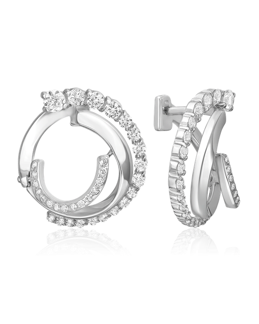 PLATINA Jewelry Серьги из серебра 02-5145-00-401-0200 фианит