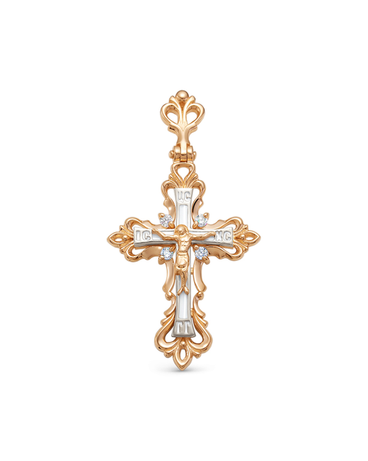 Dialvi Jewelry Подвеска из комбинированного золота фианит