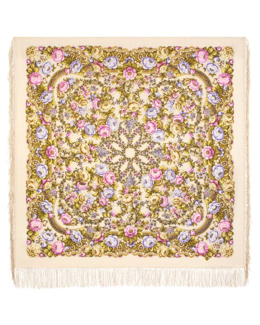 Павловопосадский платок Платок 2000 разноцветный