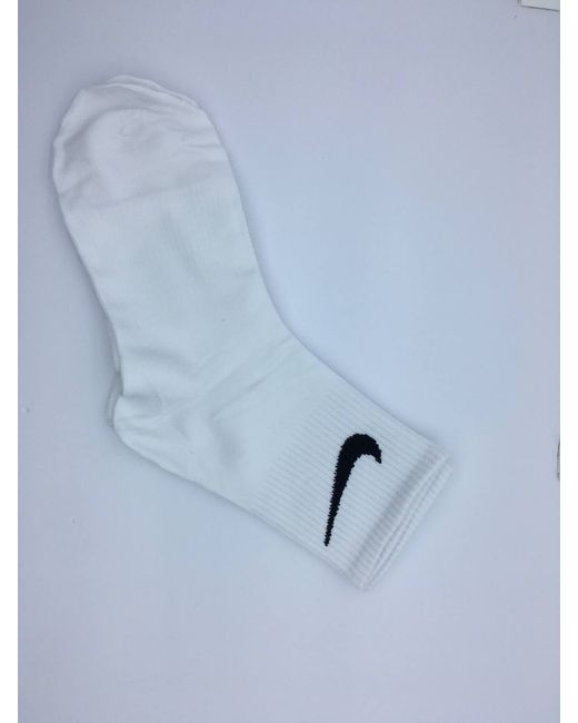 Nike Комплект носков женских Long белых 5 пар