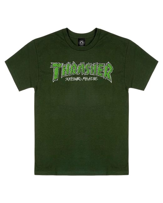Thrasher Футболка Brick зеленая XL