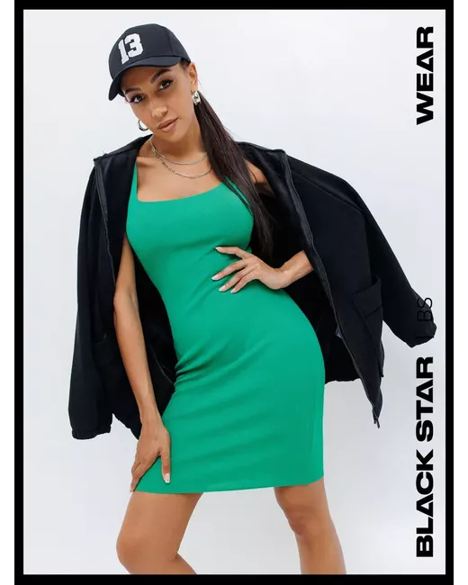 Black Star Wear Платье SLBA1823-002 зеленое one