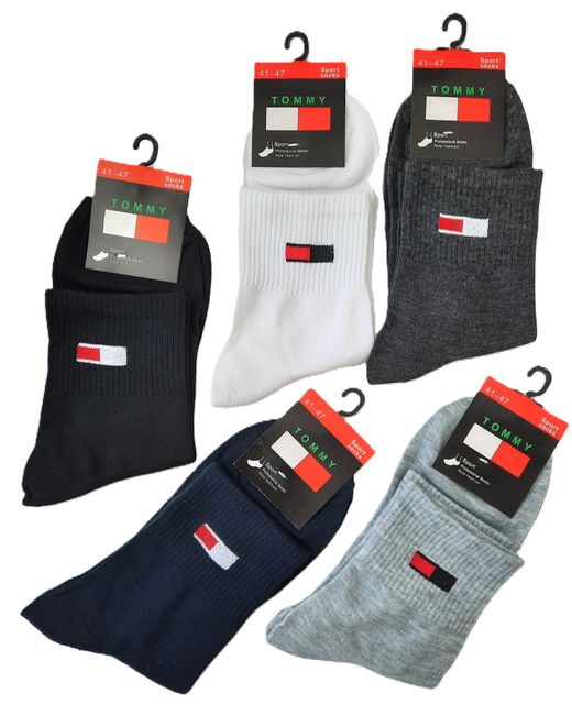 Tommy Hilfiger Комплект носков мужских TH001К разноцветных 5 пар