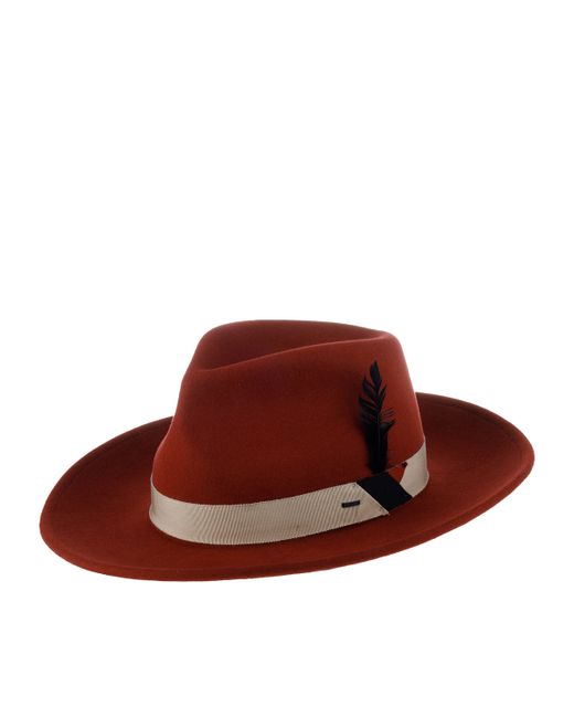 Bailey Шляпа унисекс 70661 KINNS коричнево-бордовая р. 57