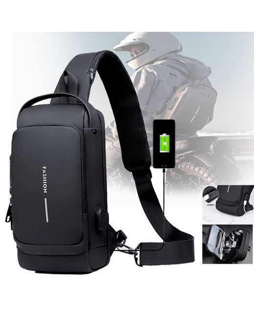 Nobrand Сумка-рюкзак черная 25х20х15 см