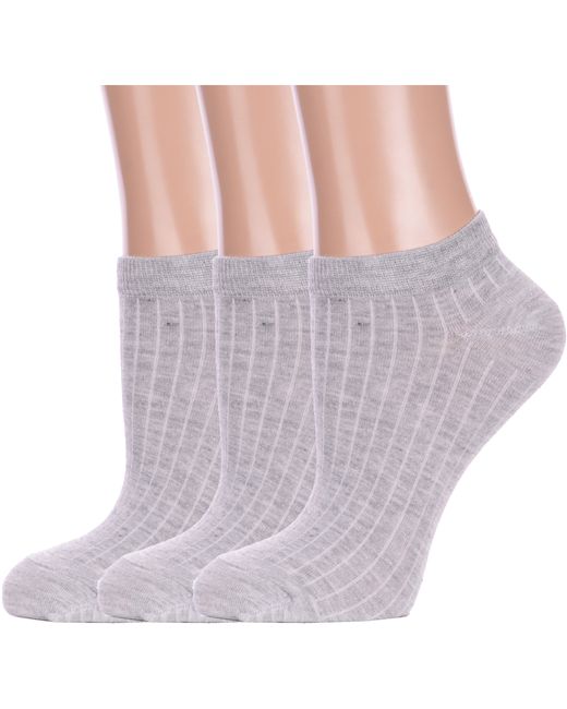 Hobby Line Комплект носков женских 3-Нжу565-06 серых 3 пары