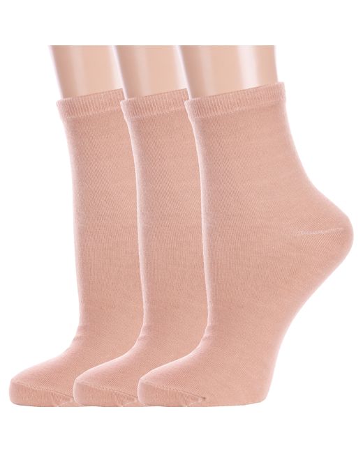 Hobby Line Комплект носков женских 3-Нжх339-19 коричневых 36-40 3 пары