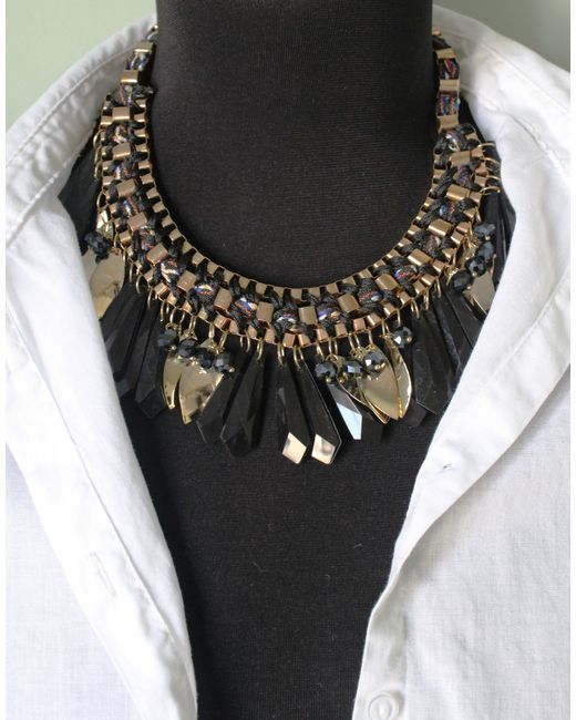 Fashion Jewerly Ожерелье из бижутерного сплава см агат/бусины/текстиль