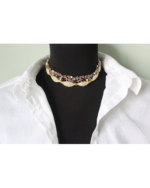 Fashion Jewerly Ожерелье из бижутерного сплава см агат/стразы