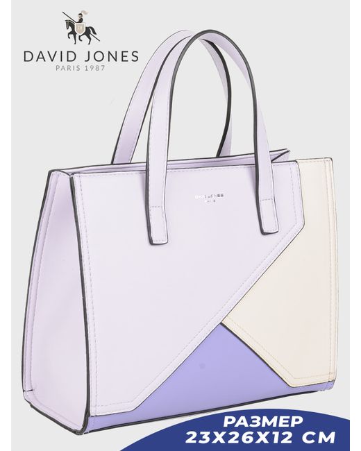 David Jones Сумка тоут 6972-CM-DD сиреневый