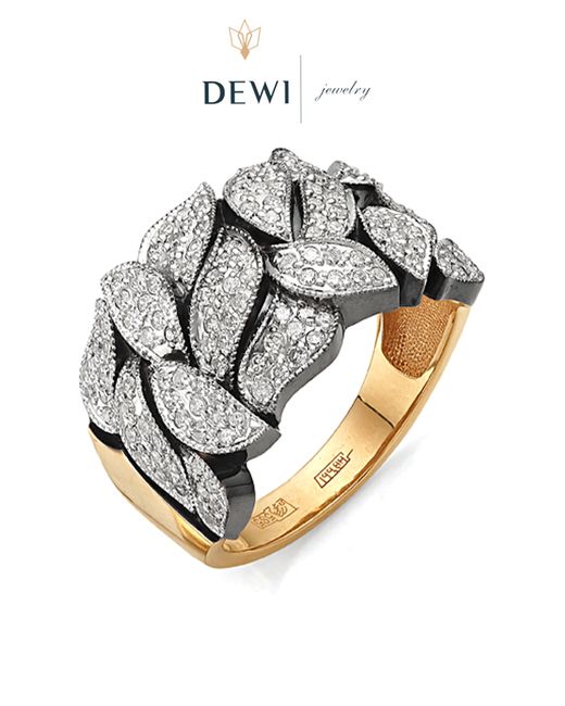 Dewi Кольцо из золота р.17 101010032 бриллиант