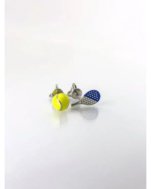 Mood&Spur MS Jewellery Серьги из серебра Теннис эмаль