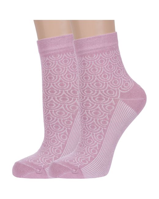 Борисоглебский трикотаж Комплект носков женских 2-6С238 розовых 2 пары