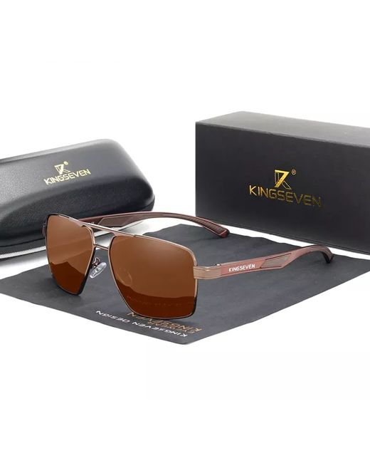 Kingseven Солнцезащитные очки унисекс N7719 brown
