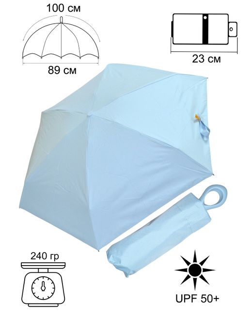 Ame Yoke Umbrella Зонт M50-5S голубой/черный
