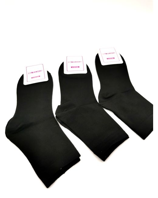Lumanzhu Комплект носков женских 1605 черных 3 пары
