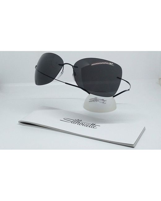 Silhouette Солнцезащитные очки унисекс 8144 темно-серые