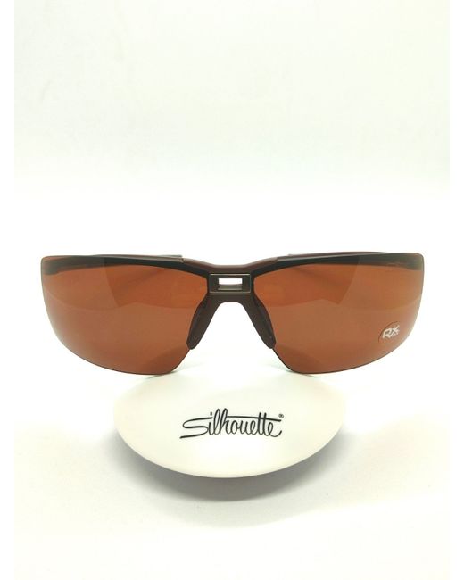 Silhouette Солнцезащитные очки унисекс 4057 коричневые