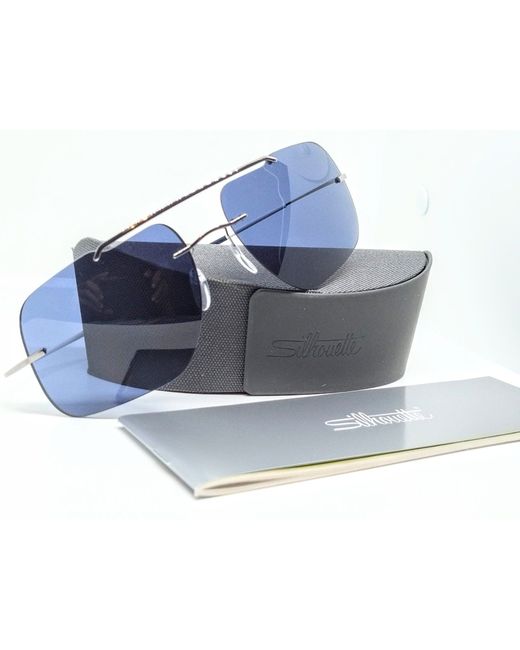 Silhouette Солнцезащитные очки 8666 синие