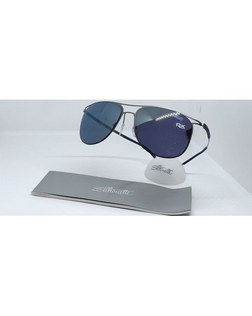 Silhouette Солнцезащитные очки унисекс 8689 синие