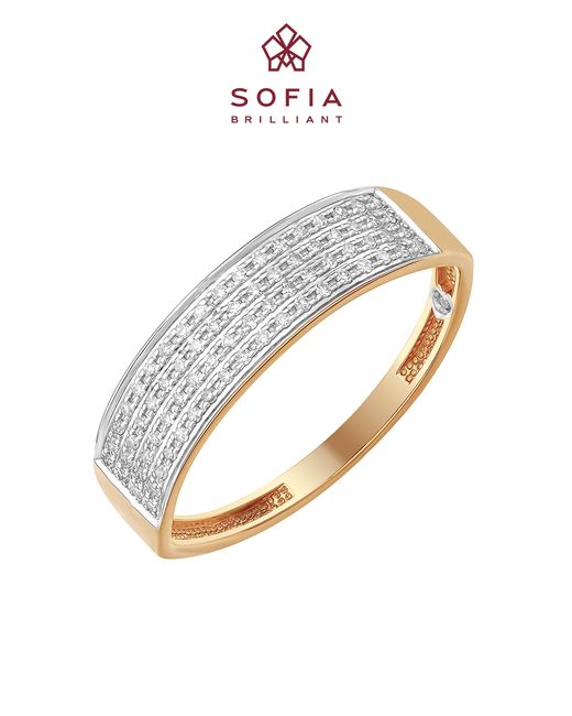 Sofia Brilliant Кольцо из золота р.18 113100435 бриллиант
