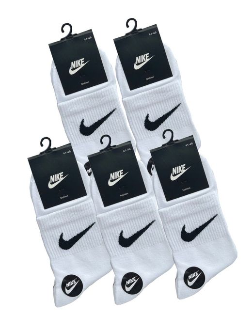 Nike Комплект носков мужских C-18-3 белых 41-47 5 пар