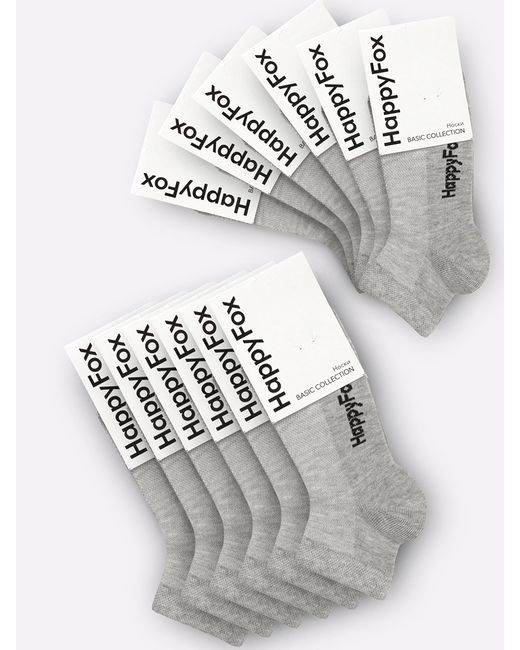 Happy Fox Комплект носков женских HFET1002NB серых 12 пар