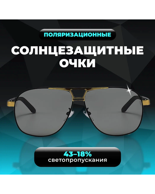 Fantasy Earth Солнцезащитные очки унисекс 204 черные/золотистые
