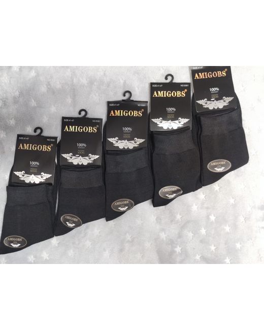 Amigobs Комплект носков мужских Socks черных 5 пар